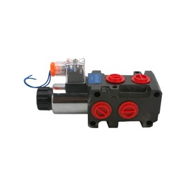 JAHEZYAN Hydraulic Solenoid Diverter Valve, DC12V 13GPM SAE Ports Hydraulic Selector Valve, MAX Pressure 200 Bar
