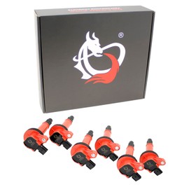 DRAGON FIRE PERFORMANCE Ignition Coil Set Compatible with Ford Flex Taurus Edge Explorer F-150 Police Interceptor Lincoln Continental MKS MKT MKZ MKX 3.5L 3.7L V6 7T4Z-12029-E DG520 OEM Fit C553-DFx6