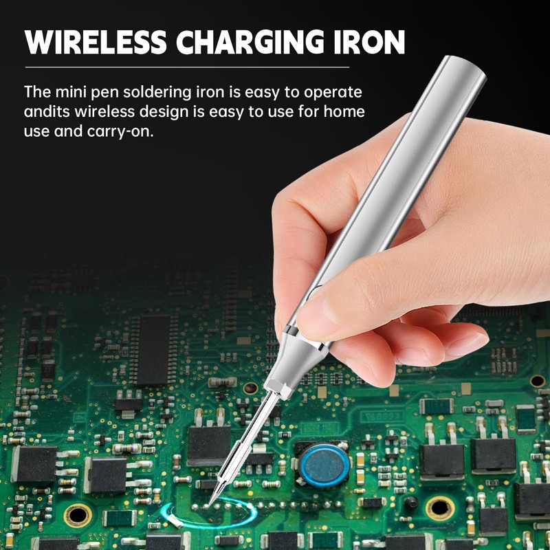 Radio Soldering Iron, built-in 1000mAh battery, Adjustable Temperature, portable wireless