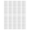 100PCS Eyebrow Ruler Stencils Disposable PVC Clear Scale Brow Microblading