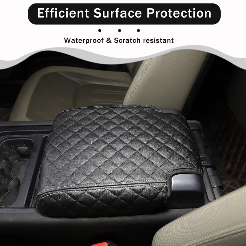 HIRUFAIT Center Console Armrest Cover Compatible with Land Rover Defender