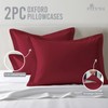 Pizuna Pure Cotton Standard Pillowcases 2 Pack Rio Red 50x75cm,