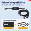 VIVOHOME 120 Inch Ground-Protected Power Cord for VIVOHOME Snow Melting