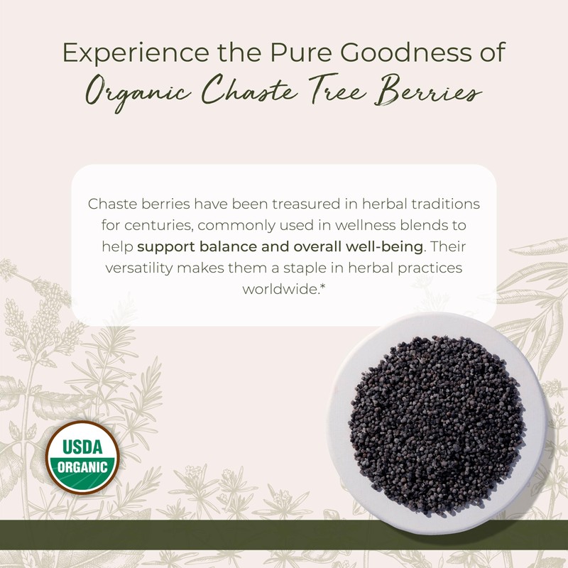 Starwest Botanicals Chaste Tree Berries Organic - Dried Loose Leaf