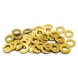 Hippo Hardware M4 (4mm) Solid Brass Form A Flat Washers to Fit Metrics Bolts & Screws (Pack of 3)