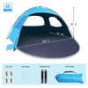 NXONE Beach Tent Sun Shade Shelter for 4 Person with