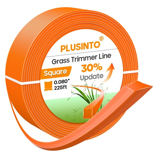 PLUSINTO String Trimmer Line .080", 225 Feet Weed Eater String,