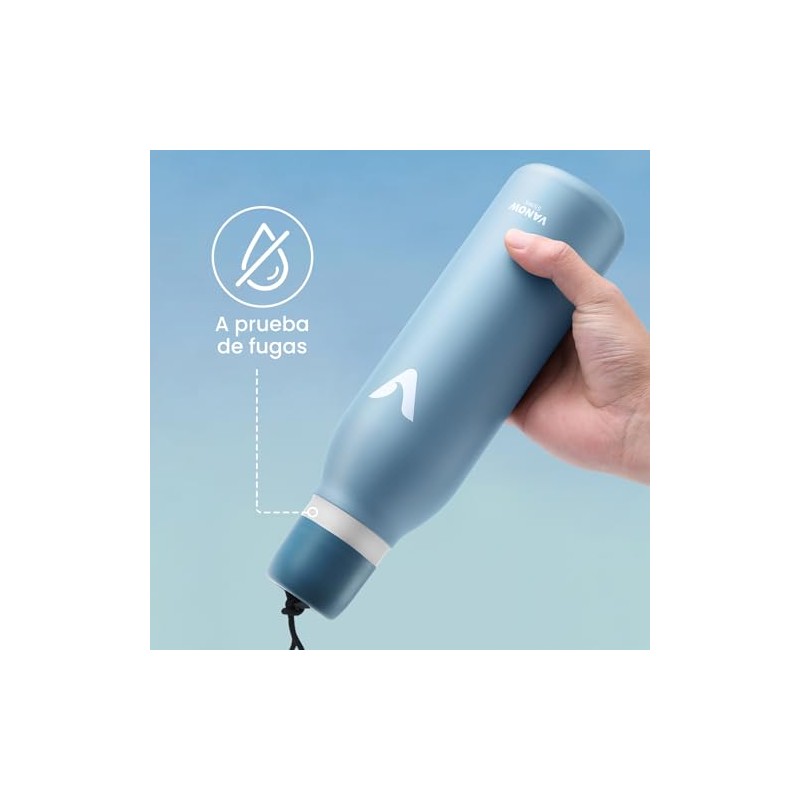 E T EASYTAO Botella de Agua con Doble Pico, 17oz