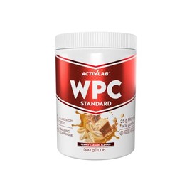 Activlab WPC Standard 500g - Whey Protein Concentrate - 25g Protein Per Serving - No Added Sugar - Hazelnut Caramel Flavour