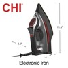 CHI Steam Iron for Clothes with Electronic Temperature Control, Titanium