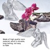 Silver Angel Wing Statue Standing Sculpture Resin Desktop Garden Ornament