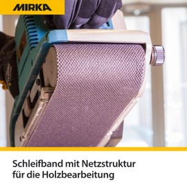 Mirka Abranet Max Sanding Belt 75 x 533 mm / Grain P80 / Pack of 2 for Hand Sanders Belt Sander Hand Belt Sander