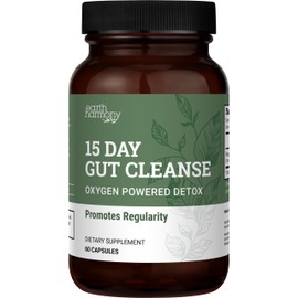 15 Day Gut Cleanse Detox For Women and Men - Vegan, Non-GMO Ingredients For Waist Loss and Constipation Relief With A 15 Day Cleanse Gut Support Without Cramping, As Seen On TikTok (60 Capsules)