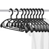 Plastic Clothes Hanger, Extra Thick Plastic Wide Shoulder Adult Slip