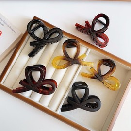 Volkswagen Design Simple Half-Up Hairpin - Elegant 2025 New Arrival Hairpin Glossy Black 15ea