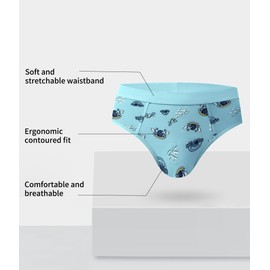 Trendy Boy Boys Cotton Briefs 4 Pack - Ultra Soft, Breathable, Multicoloured, Sizes 2-18 Years, B664, 12-14 Jahre