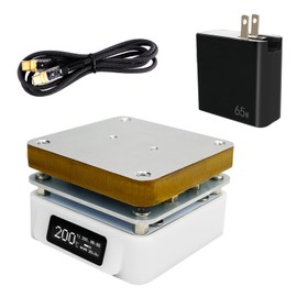 Mini Soldering Hot Plate, 25V 95W OLED Electric Preheat Soldering Station, Rework Heater Lab 55MM x 55MM Plate (T55 + PD65W Power Supply + 100W 5A Fast Charging Cable)