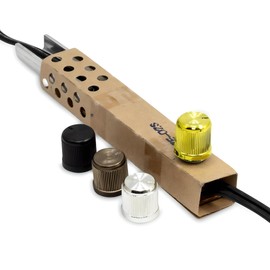 ZE-02S Floor Lamp Dimmer Switch Replacement Repair Kit 500W 120V Inline Full Range Rotary Light Controller w/ 4 Turn Knobs for Floor Lamps, Torchiere Pole Lamps, DIY Projects, Light Fixtures