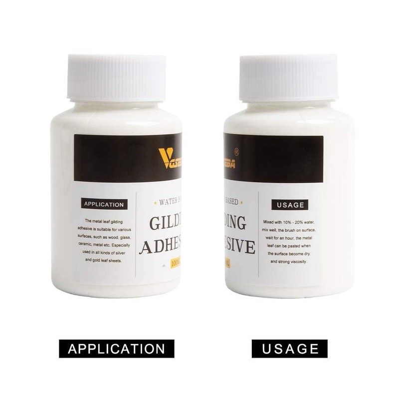 Gold Leaf Adhesive,Gilding Adhesive,Gold Leaf Glue for Craft, Arts, Wood