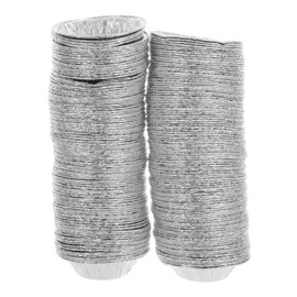 ABOOFAN 200Pcs Foil Egg Tart Molds Baking Supplies for Individual Pies Lightweight Portable Baking Tins for Home Kindergarten and Outdoor Use