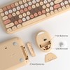 Wireless Keyboard and Mouse Combo, MOWUX - Modern Compact Layout,