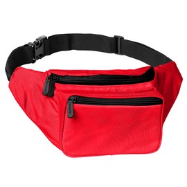 Red Fanny Pack Belt Bag I Mens Fanny Packs for Women Fashionable - Crossbody Bag Bum bag Waist Bag Waist Pack - Hands Free for Hiking, Running, Travel, Waterproof and more
