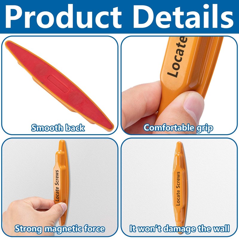 moonoom 2 Pcs Stud Finder Magnet, Powerful Magnetic Stud Detector,