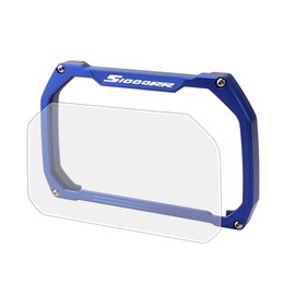 MFGZD Motorcycle Dashboard Screen Protector With Protective Frame Compatible with S1000RR 2020-2023 Moto Speedometer Scratch Cluster Screen Protection Film Dashboard Screen Protector (Blue)
