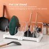 Multifunction Standing Cutting Board Storage Rack Pan Pot Lid Stand