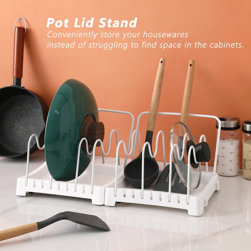 Multifunction Standing Cutting Board Storage Rack Pan Pot Lid Stand