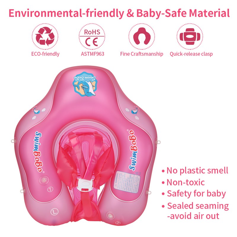Inflatable Baby Swimming Float Baby Swim Float Ring Cute Baby