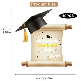 Einladung zur Abschlussfeier 2025,10PCS Einladungskarte für den Doktorhut Graduation Glückwünsche Grad Karte,Graduation Party Einladungskarte College, High School, University Degree Celebration