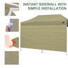 Eurmax USA 10×20 Instant Canopy SunWall Pop Up Canopy Wall
