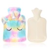 Hot Water Bottle with Cover Removable and Washable Soft Unicorn