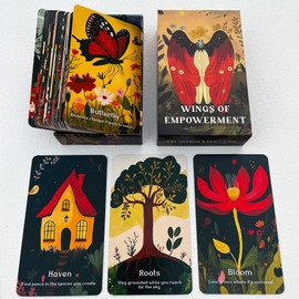 EMPATHSOUL Inner Power Oracle Cards, Life Oracle Cards for Beginners, Confidence, Spiritual Feminine Empowerment Growth Oracle Deck, Perfect for Emotional Support, and Self-Discovery