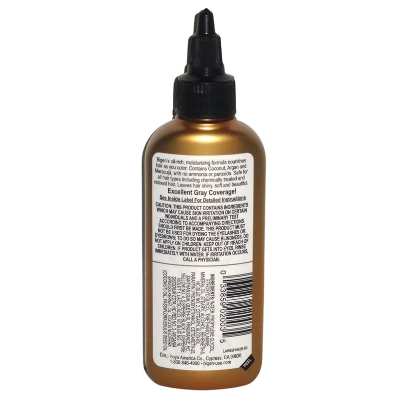 Bigen Semi-Permanent Haircolor #Nb2 Natural Black 3 Ounce (88ml) (2