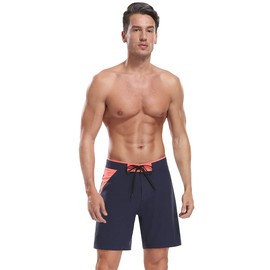 Nonwe Traje de baño para hombre, secado rápido, con bolsillo, cintura ajustable, Navy-595, 30