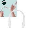 White Adjustable Hanging Neck Electric Fan Bladeless Portable USB Charging