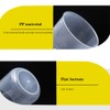 YXQ 6pcs 100ml Plastic Beakers Graduated Measuring Cup Labs Liquid