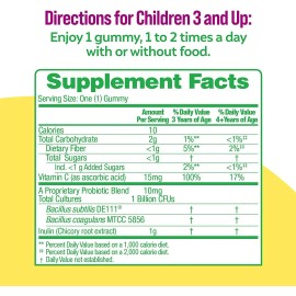 Culturelle Probiótico Niños Y Fibra Vegetal 60 Gomitas