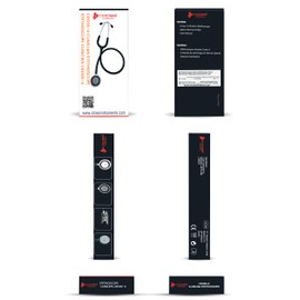 Cross Canada Crosscope 200 Clinician Classic Series II Double-Sided Tunable Stethoscope for physician, nurse, nursing assistant, doctor, EMT/EMS, medical assistant and medical & nursing student - Gray