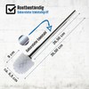Daloual - 10 x Replacement Toilet Brush Head White Diameter