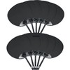 Regular Size Blank Black Fans (10 Pieces)