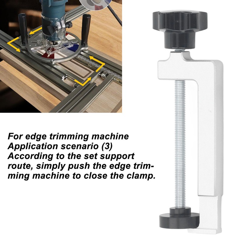 2Pcs Woodworking Fence Clamp Aluminum Alloy Multifunctional Woodworking Fence Fixing
