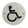 Fire Door Guru® Disabled Toilet Door Sign - 76mm Disc