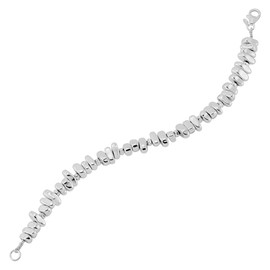 Silpada 'Collected Beauty' Sterling Silver Hematite Bead Bracelet. 7.5"