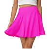 Afibi Women's Casual Basic Versatile Flared Pleated Mini Skater Skirt