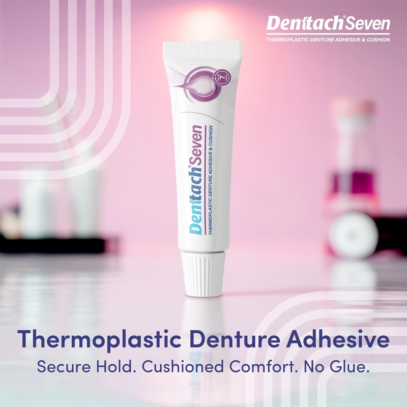 Denttach Denture Adhesive, Thermoplastic Denture Adhesive, Cushion and Reliner, Comfortable,