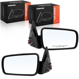 A-Premium Pair (2) Driver and Passenger Side Power Door Mirror - Compatible with Ford Mustang 2005 2006 2007 2008 2009 - Non-Heated, Non-Folding, Black Outside Rear View Mirror