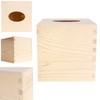 Creative Deco Square Cosmetic Tissue Box Wooden Tissue Box |